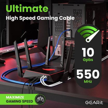 Cat 6 Ethernet Cable 5 Ft (24-Pack) - Cat6 Patch Cable, Cat 6 Patch Cable, Cat6 Cable, Cat 6 Cable, Cat6 Ethernet Cable, Network Cable, Internet Cable - Black 5 Feet
