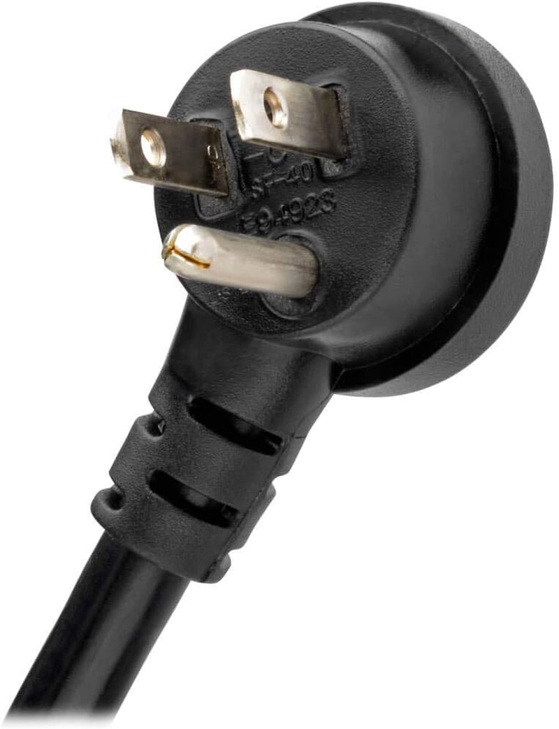 Isobar 4 Outlet Surge Protector Power Strip with 2 USB Charging Ports, 8Ft Long Cord, Right-Angle Plug, Metal, 3330 Joules, Lifetime Limited Warranty & $50K Insurance (Ibar4Ultrausbb),Black